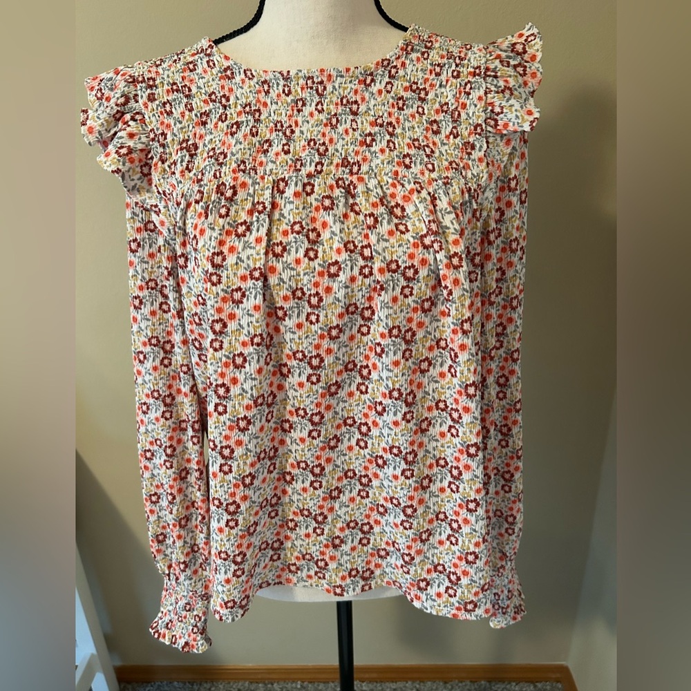 Loft floral blouse, size M